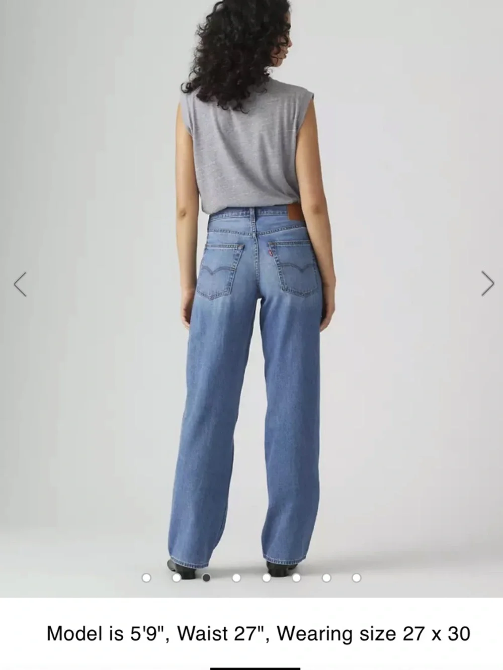 Levi's Baggy Dad Jeans in Heavy Check Wash - Picture 3 of 13